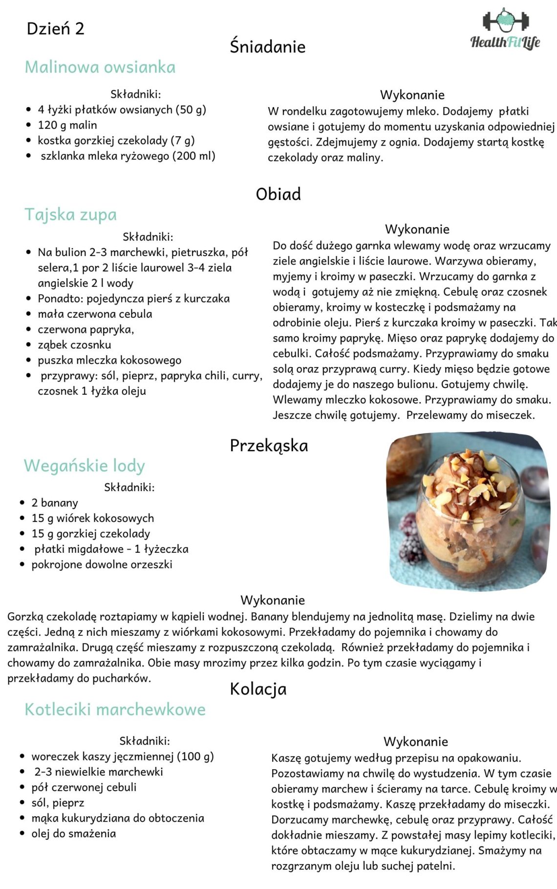 Przykładowy Zdrowy Jadłospis Na 3 Dni - Health-fit-life